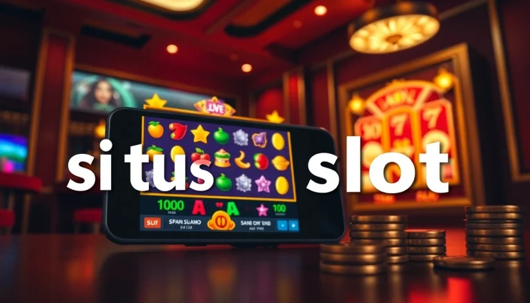 Explore the thrilling experience of situs slot gaming in a vibrant digital interface.